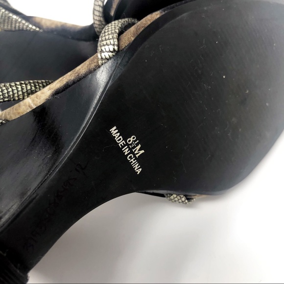 LINEA PAOLO WEDGES strappy sandals silver  8.5 - Picture 3 of 8